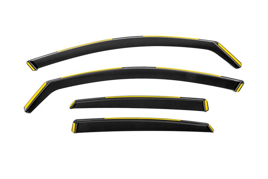 Audi A6 C7 2011-2017 In-channel window wind deflectors Niken Luxury (Sedan, 4 pcs) Image
