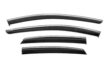 Toyota bZ3 2023- Window Deflectors with Chrome Trim Niken Luxury (4 pcs) photo 1