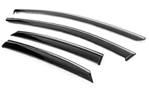 Toyota bZ3 2023- Window Deflectors with Chrome Trim Niken Luxury (4 pcs) photo 2