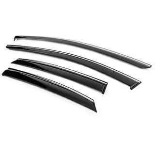 Window Deflectors with Chrome Trim Niken Luxury (4 pcs) photo 2