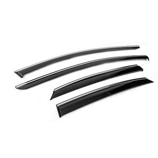 Window Deflectors with Chrome Trim Niken Luxury (4 pcs) photo 3