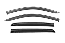 Toyota Hilux 2015- Window Deflectors with Chrome Trim Niken Luxury (4 pcs) photo 1
