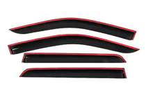 Toyota Hilux 2015- Window Deflectors with Chrome Trim Niken Luxury (4 pcs) photo 4