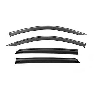 Window Deflectors with Chrome Trim Niken Luxury (4 pcs) photo 1