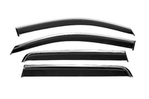 Toyota Hilux 2006-2015 Window Deflectors with Chrome Trim Niken Luxury (2011-2015, 4 pcs) photo 1