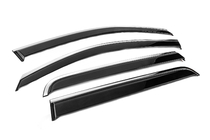 Toyota Hilux 2006-2015 Window Deflectors with Chrome Trim Niken Luxury (2011-2015, 4 pcs) photo 3