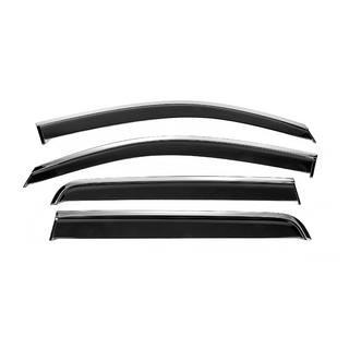 Window Deflectors with Chrome Trim Niken Luxury (2011-2015, 4 pcs) Toyota Hilux 2006-2015 photo 1