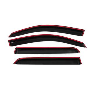 Window Deflectors with Chrome Trim Niken Luxury (2011-2015, 4 pcs) Toyota Hilux 2006-2015 photo 4