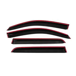 Window Deflectors with Chrome Trim Niken Luxury (2011-2015, 4 pcs) photo 4