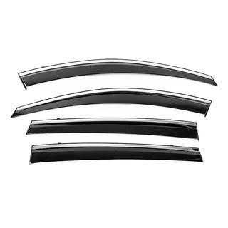 Window Deflectors with Chrome Trim Niken Luxury (4 pcs) photo 1