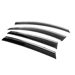 Window Deflectors with Chrome Trim Niken Luxury (4 pcs) photo 2