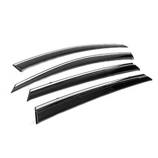 Window Deflectors with Chrome Trim Niken Luxury (4 pcs) photo 3