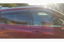 Toyota Highlander 2019- Window Deflectors with Chrome Trim Niken Luxury (4 pcs) photo 8