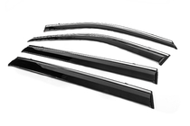 Toyota Highlander 2019- Window Deflectors with Chrome Trim Niken Luxury (4 pcs) photo 4