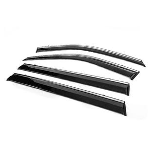 Window Deflectors with Chrome Trim Niken Luxury (4 pcs) photo 4