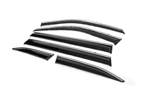 Toyota Highlander 2019- Window Deflectors with Chrome Trim Niken Luxury (6 pcs) photo 2