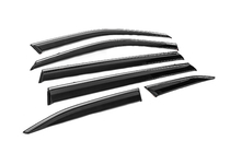 Toyota Highlander 2019- Window Deflectors with Chrome Trim Niken Luxury (6 pcs) photo 3