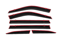 Toyota Highlander 2019- Window Deflectors with Chrome Trim Niken Luxury (6 pcs) photo 4