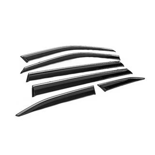 Window Deflectors with Chrome Trim Niken Luxury (6 pcs) photo 3