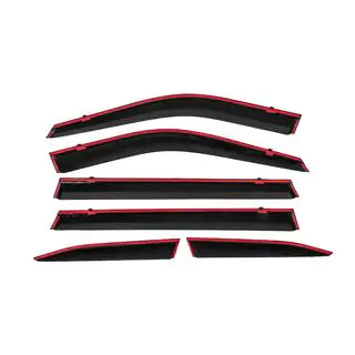 Window Deflectors with Chrome Trim Niken Luxury (6 pcs) photo 4