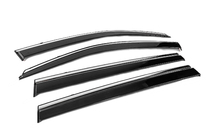 Toyota Highlander 2013-2019 Window Deflectors with Chrome Trim Niken Luxury (4 pcs) photo 3
