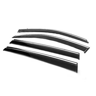 Window Deflectors with Chrome Trim Niken Luxury (4 pcs) photo 2