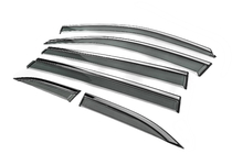 Toyota Highlander 2013-2019 Window Deflectors with Chrome Trim Niken Luxury (6 pcs) photo 3