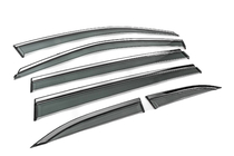 Toyota Highlander 2013-2019 Window Deflectors with Chrome Trim Niken Luxury (6 pcs) photo 4