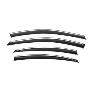 Window Deflectors with Chrome Trim Niken Luxury (4 pcs) photo 1