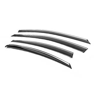 Window Deflectors with Chrome Trim Niken Luxury (4 pcs) photo 2