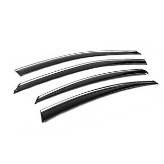 Window Deflectors with Chrome Trim Niken Luxury (4 pcs) photo 3