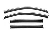 Toyota Corolla Cross 2020- Window Deflectors with Chrome Trim Niken Luxury (4 pcs) photo 1
