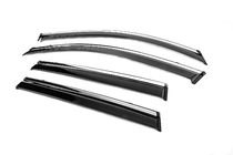 Toyota Corolla Cross 2020- Window Deflectors with Chrome Trim Niken Luxury (4 pcs) photo 2