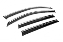Toyota Corolla Cross 2020- Window Deflectors with Chrome Trim Niken Luxury (4 pcs) photo 3
