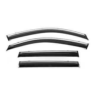 Window Deflectors with Chrome Trim Niken Luxury (4 pcs) photo 1