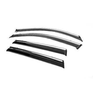 Window Deflectors with Chrome Trim Niken Luxury (4 pcs) photo 2