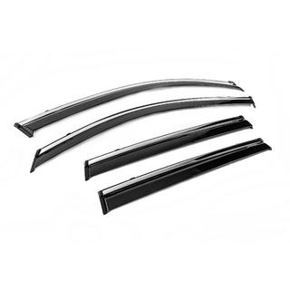Window Deflectors with Chrome Trim Niken Luxury (4 pcs) photo 3
