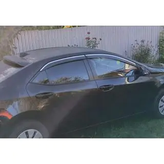Window Deflectors with Chrome Trim Niken Luxury (4 pcs)