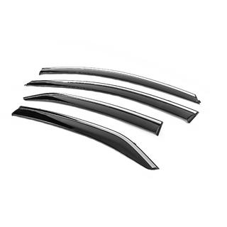 Window Deflectors with Chrome Trim Niken Luxury (4 pcs) Toyota Corolla 2013-2019 photo 3