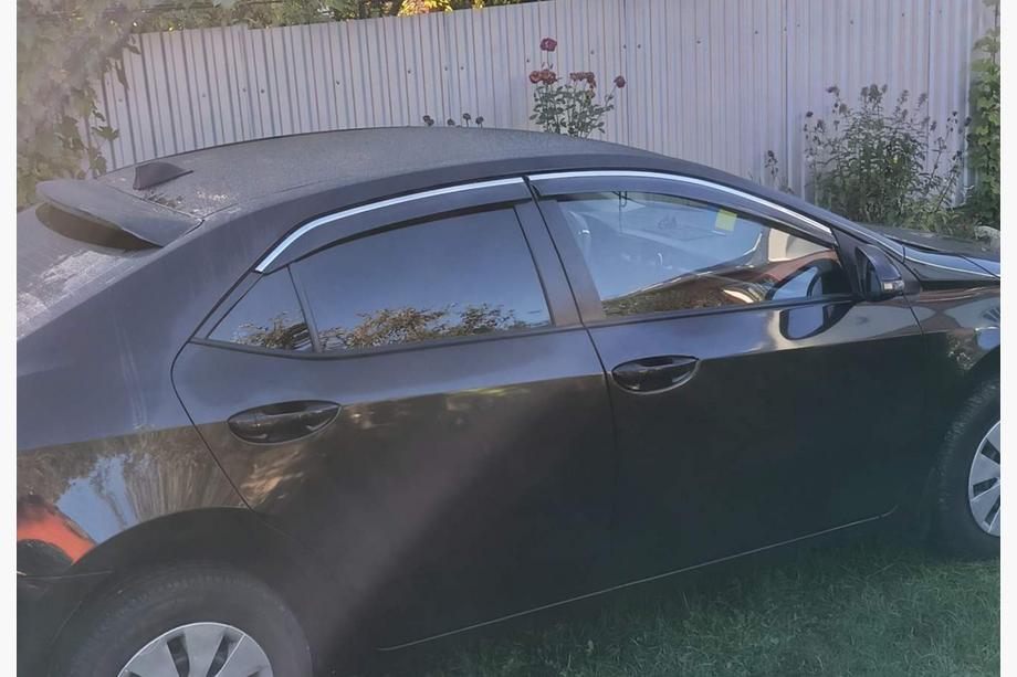 Toyota Corolla 2013-2019 Window Deflectors with Chrome Trim Niken Luxury (4 pcs) Photo 1