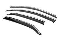 Toyota Corolla 2007-2013 Window Deflectors with Chrome Trim Niken Luxury (4 pcs) photo 2