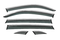 Volkswagen Atlas (Terramont) 2016- Niken Luxury Window Deflectors with Chrome Trim (for Terramont X, 6 pcs) photo 1