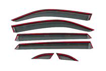 Volkswagen Atlas (Terramont) 2016- Niken Luxury Window Deflectors with Chrome Trim (for Terramont X, 6 pcs) photo 4