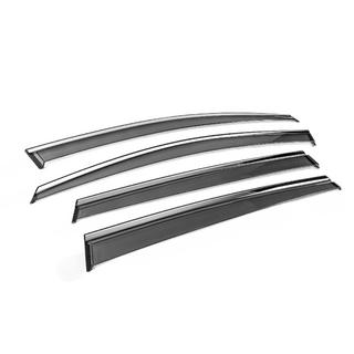 Window Deflectors with Chrome Trim Niken Luxury (4 pcs) photo 3