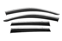 Volkswagen Touareg 2010-2018 Window Deflectors with Chrome Trim Niken Luxury (4 pcs) photo 1