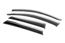 Volkswagen Touareg 2010-2018 Window Deflectors with Chrome Trim Niken Luxury (4 pcs) photo 2