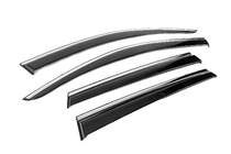 Volkswagen Touareg 2010-2018 Window Deflectors with Chrome Trim Niken Luxury (4 pcs) photo 3