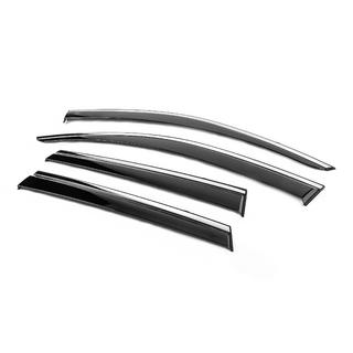Window Deflectors with Chrome Trim Niken Luxury (4 pcs) photo 2