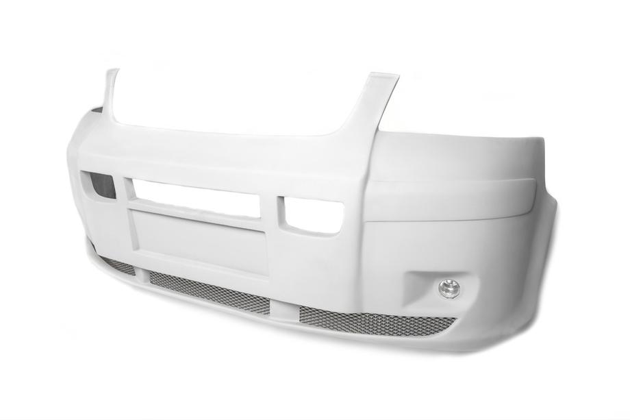 Volkswagen T5 Transporter 2003-2010 One-piece front bumper lip (primed for painting) Image