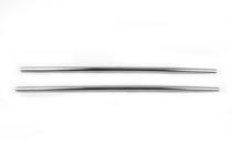 Volkswagen T5 Transporter 2003-2010 Bumper grille trims (2 pcs, stainless steel) Carmos - Turkish Stainless Steel photo 3